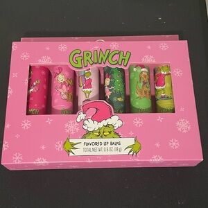 Grinch Flavored Lip Balms Set - Pink, Green, Red